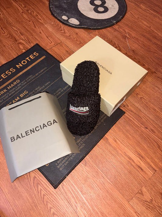 Balenciaga Furry open mule